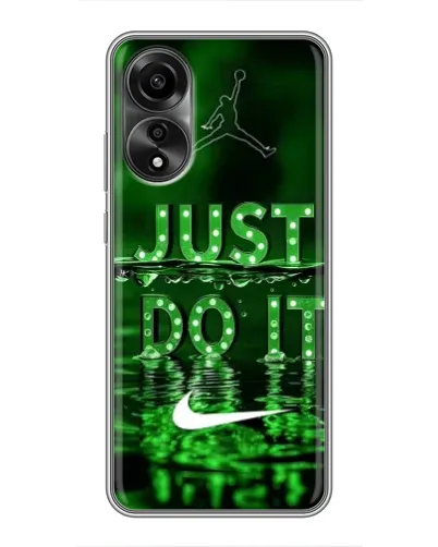 Чехол для OPPO A78 (4G) с картинкой «Зеленый неоновый Nike» Чехол для OPPO A78 (4G) с картинкой «Зеленый неоновый Nike»