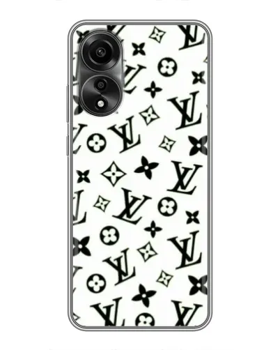 Чехол для OPPO A78 (4G) с картинкой «Монохромный хаос LV»