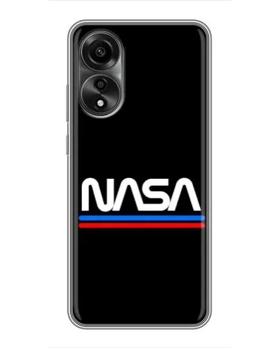 Чехол для OPPO A78 (4G) с картинкой «NASA — классика Red Blue» Чехол для OPPO A78 (4G) с картинкой «NASA — классика Red Blue»