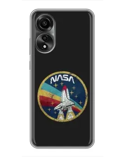 Чехол для OPPO A78 (4G) с картинкой «NASA — эмблема миссии» Чехол для OPPO A78 (4G) с картинкой «NASA — эмблема миссии»