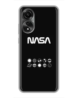 Чехол для OPPO A78 (4G) с картинкой «NASA — технический принт» Чехол для OPPO A78 (4G) с картинкой «NASA — технический принт»