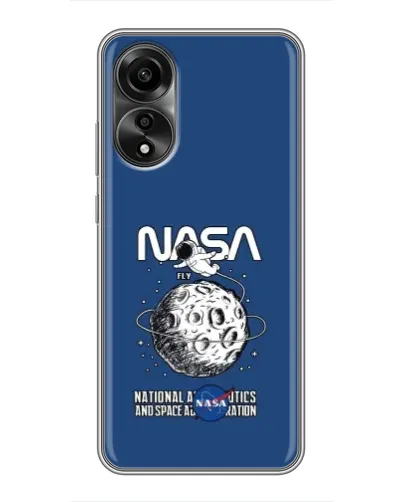 Чехол для OPPO A78 (4G) с картинкой «NASA — лунная миссия» Чехол для OPPO A78 (4G) с картинкой «NASA — лунная миссия»