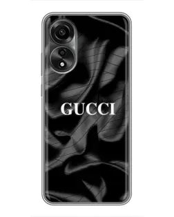 Чехол для OPPO A78 (4G) с картинкой «Gucci — шелковые волны» Чехол для OPPO A78 (4G) с картинкой «Gucci — шелковые волны»