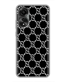 Чехол для OPPO A78 (4G) с картинкой «Gucci — сетчатый паттерн»