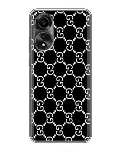 Чехол для OPPO A78 (4G) с картинкой «Gucci — сетчатый паттерн»