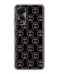 Чехол для OPPO A78 (4G) с картинкой «Классическая монограмма Gucci»