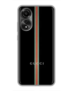 Чехол для OPPO A78 (4G) с картинкой «Gucci — строгая линия»