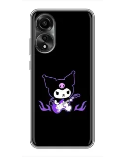 Чехол для OPPO A78 (4G) с картинкой «Электрическая Kuromi» Чехол для OPPO A78 (4G) с картинкой «Электрическая Kuromi»