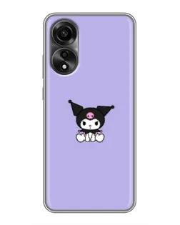 Чехол для OPPO A78 (4G) с картинкой «Kuromi — фиолетовый минимализм» Чехол для OPPO A78 (4G) с картинкой «Kuromi — фиолетовый минимализм»