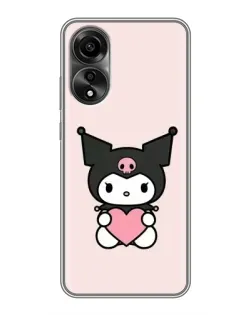 Чехол для OPPO A78 (4G) с картинкой «Kuromi и сердце» Чехол для OPPO A78 (4G) с картинкой «Kuromi и сердце»
