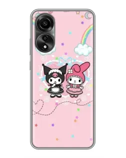 Чехол для OPPO A78 (4G) с картинкой «My Melody и Kuromi» Чехол для OPPO A78 (4G) с картинкой «My Melody и Kuromi»
