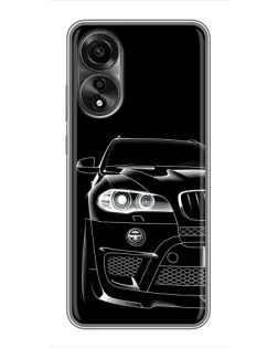 Чехол для OPPO A78 (4G) с картинкой «Темный силуэт BMW» Чехол для OPPO A78 (4G) с картинкой «Темный силуэт BMW»