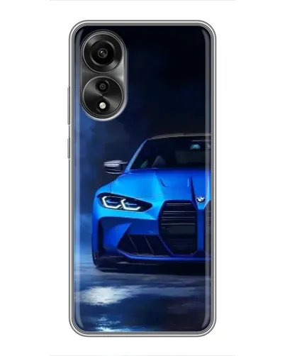 Чехол для OPPO A78 (4G) с картинкой «Голубая BMW M4» Чехол для OPPO A78 (4G) с картинкой «Голубая BMW M4»