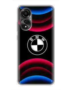 Чехол для OPPO A78 (4G) с картинкой «Логотип BMW и неоновые дуги» Чехол для OPPO A78 (4G) с картинкой «Логотип BMW и неоновые дуги»
