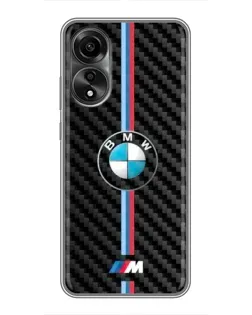 Чехол для OPPO A78 (4G) с картинкой «Эмблема BMW и карбон» Чехол для OPPO A78 (4G) с картинкой «Эмблема BMW и карбон»