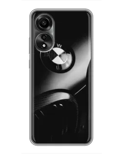 Чехол для OPPO A78 (4G) с картинкой «Эмблема BMW — макро» Чехол для OPPO A78 (4G) с картинкой «Эмблема BMW — макро»