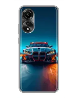 Чехол для OPPO A78 (4G) с картинкой «BMW — огни неона» Чехол для OPPO A78 (4G) с картинкой «BMW — огни неона»
