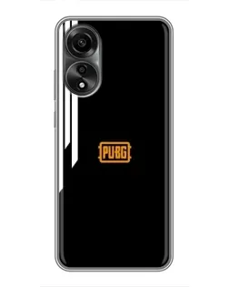 Чехол для OPPO A78 (4G) с картинкой «PUBG — вертикальные линии»