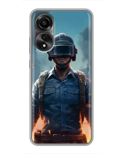 Чехол для OPPO A78 (4G) с картинкой «PUBG — реалистичный герой» Чехол для OPPO A78 (4G) с картинкой «PUBG — реалистичный герой»