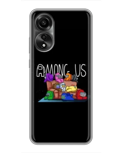Чехол для OPPO A78 (4G) с картинкой «Логотип Among Us» Чехол для OPPO A78 (4G) с картинкой «Логотип Among Us»