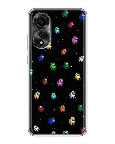 Чехол для OPPO A78 (4G) с картинкой «Экипаж Among Us» Чехол для OPPO A78 (4G) с картинкой «Экипаж Among Us»