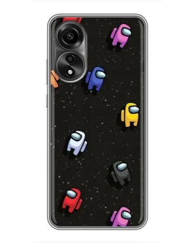 Чехол для OPPO A78 (4G) с картинкой «Космический паттерн Among Us» Чехол для OPPO A78 (4G) с картинкой «Космический паттерн Among Us»