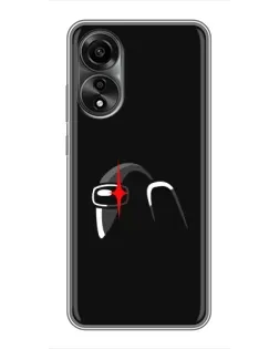 Чехол для OPPO A78 (4G) с картинкой «Among Us шлем»