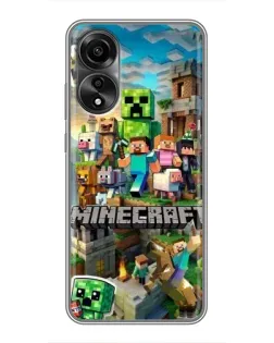 Чехол для OPPO A78 (4G) с картинкой «Замок Minecraft» Чехол для OPPO A78 (4G) с картинкой «Замок Minecraft»