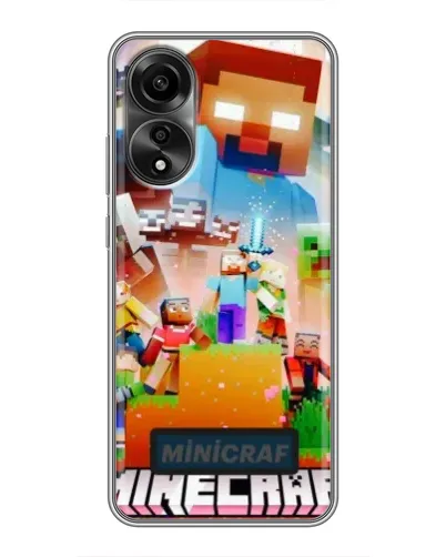 Чехол для OPPO A78 (4G) с картинкой «Minecraft герои игры» Чехол для OPPO A78 (4G) с картинкой «Minecraft герои игры»