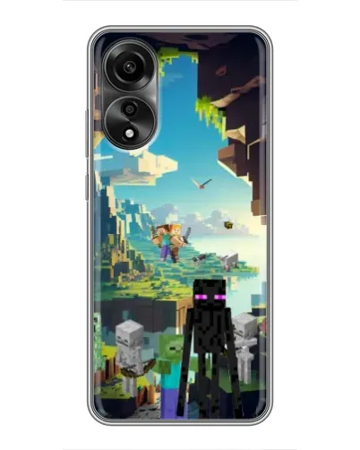 Чехол для OPPO A78 (4G) с картинкой «Эндермен в лесу» Чехол для OPPO A78 (4G) с картинкой «Эндермен в лесу»