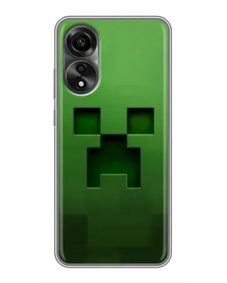 Чехол для OPPO A78 (4G) с картинкой «Крипер микро-дизайн» Чехол для OPPO A78 (4G) с картинкой «Крипер микро-дизайн»
