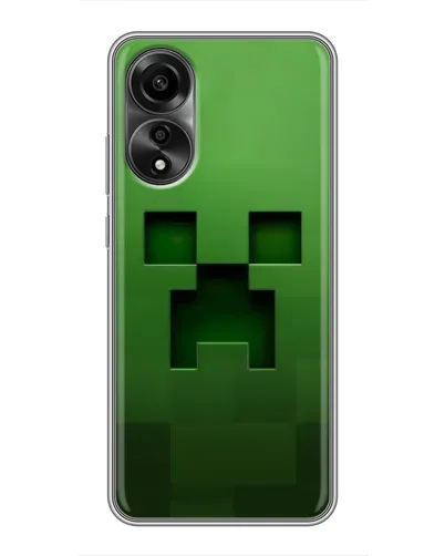 Чехол для OPPO A78 (4G) с картинкой «Крипер микро-дизайн» Чехол для OPPO A78 (4G) с картинкой «Крипер микро-дизайн»