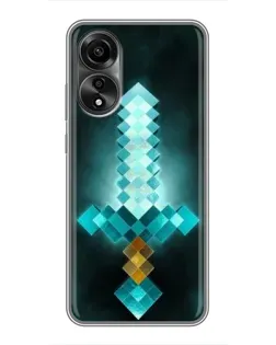 Чехол для OPPO A78 (4G) с картинкой «Алмазный меч неон» Чехол для OPPO A78 (4G) с картинкой «Алмазный меч неон»