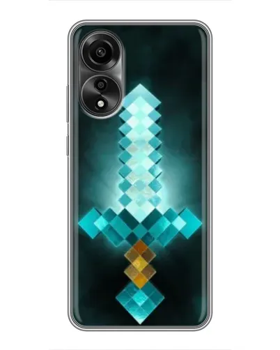 Чехол для OPPO A78 (4G) с картинкой «Алмазный меч неон» Чехол для OPPO A78 (4G) с картинкой «Алмазный меч неон»