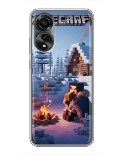 Чехол для OPPO A78 (4G) с картинкой «Зимний Minecraft» Чехол для OPPO A78 (4G) с картинкой «Зимний Minecraft»