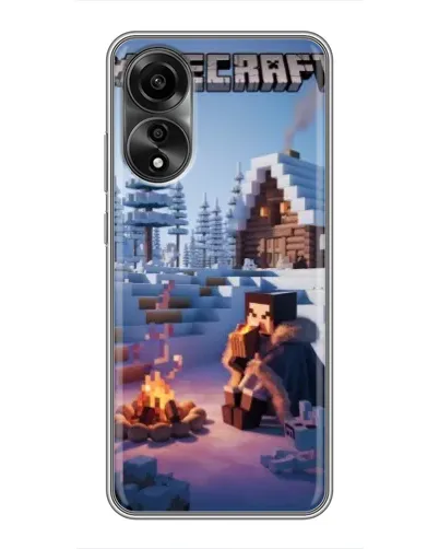 Чехол для OPPO A78 (4G) с картинкой «Зимний Minecraft» Чехол для OPPO A78 (4G) с картинкой «Зимний Minecraft»