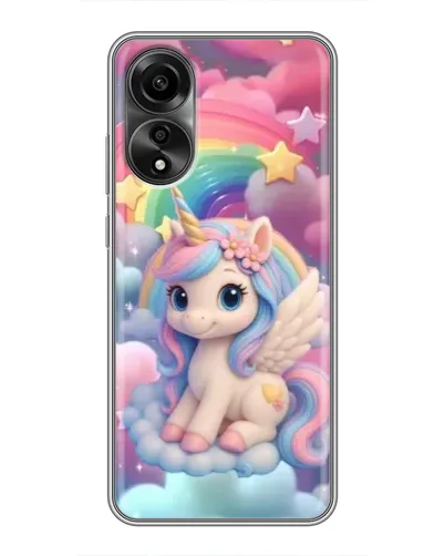 Чехол для OPPO A78 (4G) с картинкой «Маленький единорог» Чехол для OPPO A78 (4G) с картинкой «Маленький единорог»