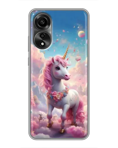 Чехол для OPPO A78 (4G) с картинкой «Единорог среди облаков» Чехол для OPPO A78 (4G) с картинкой «Единорог среди облаков»