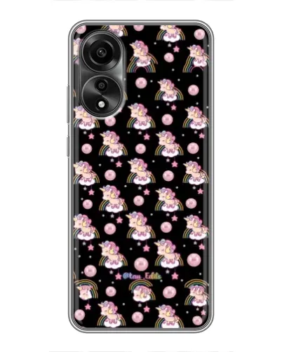 Чехол для OPPO A78 (4G) с картинкой «Magic Unicorn паттерн» Чехол для OPPO A78 (4G) с картинкой «Magic Unicorn паттерн»