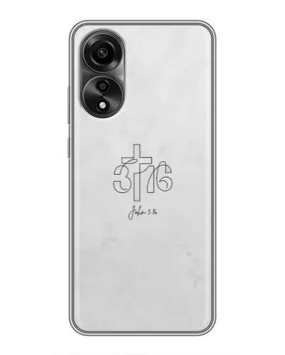 Чехол для OPPO A78 (4G) с картинкой «Иоанна 3:16 Крест» Чехол для OPPO A78 (4G) с картинкой «Иоанна 3:16 Крест»