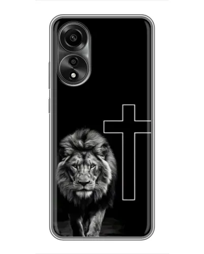 Чехол для OPPO A78 (4G) с картинкой «Лев и Крест» Чехол для OPPO A78 (4G) с картинкой «Лев и Крест»