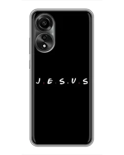 Чехол для OPPO A78 (4G) с картинкой «Точки веры J.E.S.U.S.»