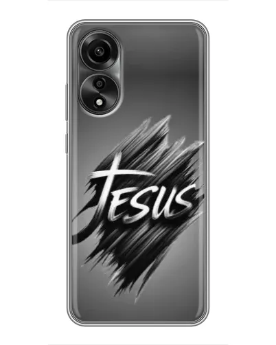 Чехол для OPPO A78 (4G) с картинкой «Надпись Jesus Graffiti» Чехол для OPPO A78 (4G) с картинкой «Надпись Jesus Graffiti»