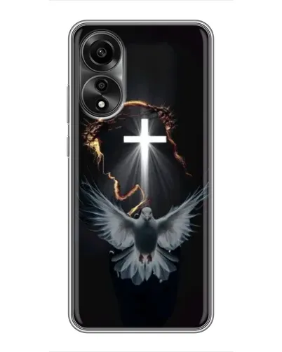 Чехол для OPPO A78 (4G) с картинкой «Голубь и Свет» Чехол для OPPO A78 (4G) с картинкой «Голубь и Свет»