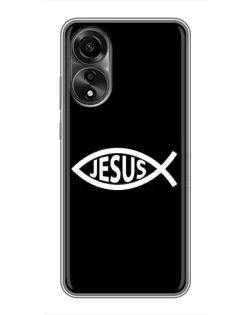 Чехол для OPPO A78 (4G) с картинкой «Классический Jesus»