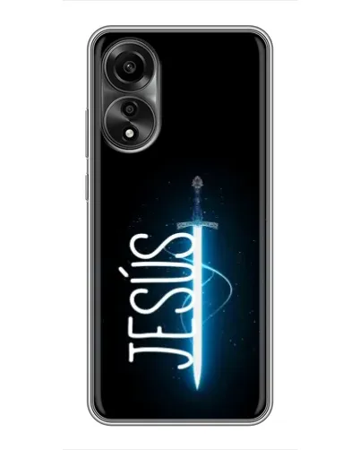 Чехол для OPPO A78 (4G) с картинкой «Меч Духа Jesus» Чехол для OPPO A78 (4G) с картинкой «Меч Духа Jesus»