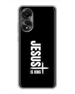 Чехол для OPPO A78 (4G) с картинкой «Вертикаль веры Jesus»
