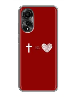 Чехол для OPPO A78 (4G) с картинкой «Уравнение любви» Чехол для OPPO A78 (4G) с картинкой «Уравнение любви»