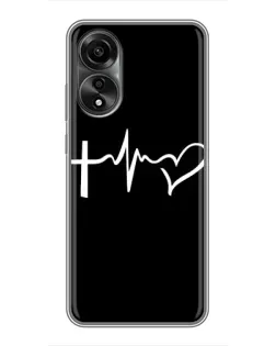 Чехол для OPPO A78 (4G) с картинкой «Пульс веры» Чехол для OPPO A78 (4G) с картинкой «Пульс веры»