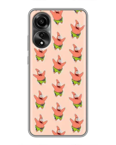 Чехол для OPPO A78 (4G) с картинкой «Патрик Стар паттерн» Чехол для OPPO A78 (4G) с картинкой «Патрик Стар паттерн»